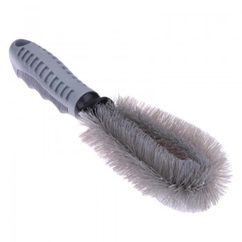 Car Wheel Brush Gray Car Wash Soft Rubber Grip Cheap Brush Car Cleaning Supplies Car Washing Brush Cleaning Brush Tool