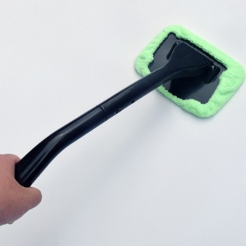 BU-Bauty Window Cleaner Long Handle Car Wash Brush Car Window Windshield Wiper Cloth Clean Tools Washable Shine Handy