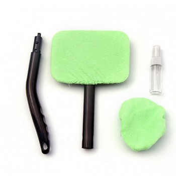 BU-Bauty Window Cleaner Long Handle Car Wash Brush Car Window Windshield Wiper Cloth Clean Tools Washable Shine Handy