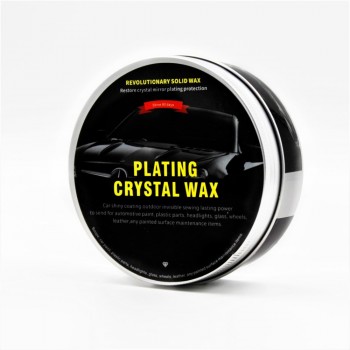 Car Wax Crystal Plating Set Hard Glossy Carnauba Wax Paint Care Coating Tiny Scratch Repair Maintenance With Sponge And Towel