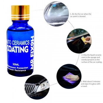 30ml Car Liquid Ceramic Coat Polishing Agent Car Super Hydrophobic Glass Coating Car Wax Care Cleaners Practical Anti-Scratch