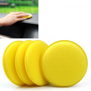 12 pcs/set Car Wax Sponge Anti-Scratch Car Care Sponge Polishing Towel Tyre Dressing Foam Yellow Automobile Cleaning Tool