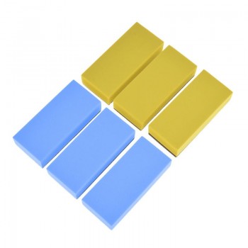 6 PCS Lacquer Coating Sponges Car Maintenance Waxing Sponge Car Beautification Polishing Cloths Brushes Sponge Random Color