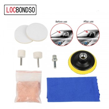 LocBondso 1 Set Universal Car Windscreen Polishing Kit Practical Auto Car Windows Scratch Remover Glass Polishing Kit