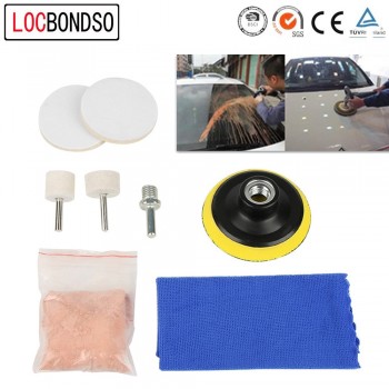 LocBondso 1 Set Universal Car Windscreen Polishing Kit Practical Auto Car Windows Scratch Remover Glass Polishing Kit