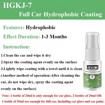 HGKJ 7 20ml 50ml Car Paint Care Windshield Glass Hydrophobic Coating Anti-fog Agent Auto Maintenance Car Accessories 2018 New