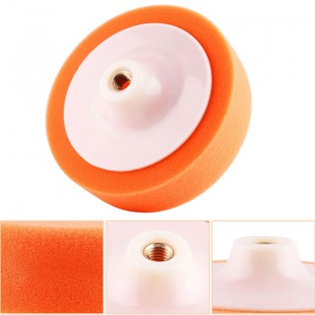 Free delivery 6 Inch 15cm Auto Car Polishing Buffing Polishing Pad Sponge Wheel Waxing Orange