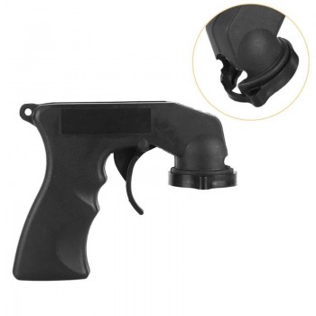 Spray Adapter Car Paint Care Aerosol Spray Gun Handle with Full Grip Trigger Locking Collar Black Auto Wash Maintenance Tools