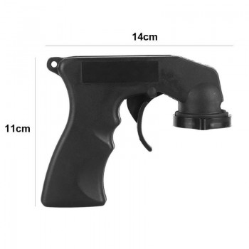 Spray Adapter Car Paint Care Aerosol Spray Gun Handle with Full Grip Trigger Locking Collar Black Auto Wash Maintenance Tools