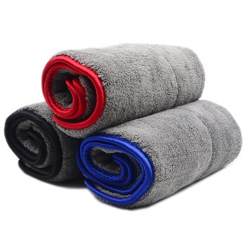 3PCS 1000GSM 48x42cm Ultra-Thick Plush Microfiber Towels Car Cleaning Cloth Auto Wash Waxing Drying Polishing Detailing Towel