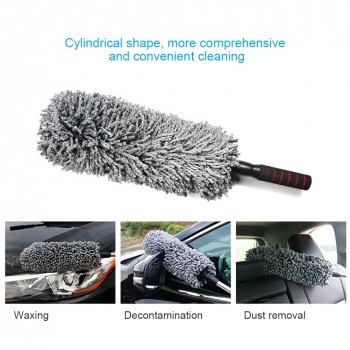 New Car Auto Microfiber Retractable Wax Mop Cleaning Brush Round Duster Dusting Tool CSL2018