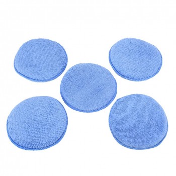 Microfiber Blue Waxing Sponge Polishing Sponge Premium Round Buffing Pad Car Care Buffer Pad