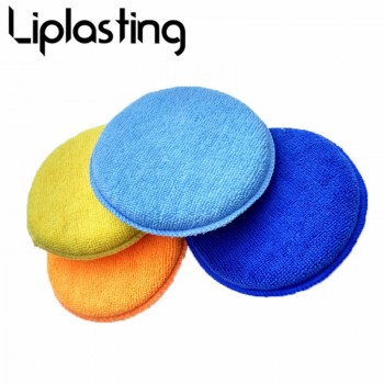 Micro Fiber Waxes Sponge Rubbing Colour Sponge Polishing Small Round Shaped Micro Fiber Sponge Car Cleaning WashingTool