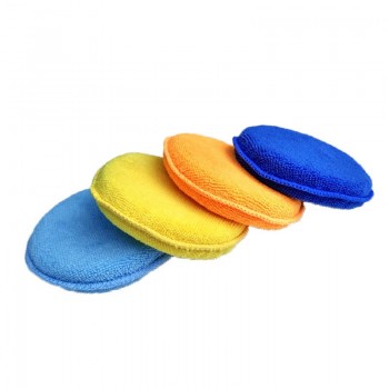 Micro Fiber Waxes Sponge Rubbing Colour Sponge Polishing Small Round Shaped Micro Fiber Sponge Car Cleaning WashingTool