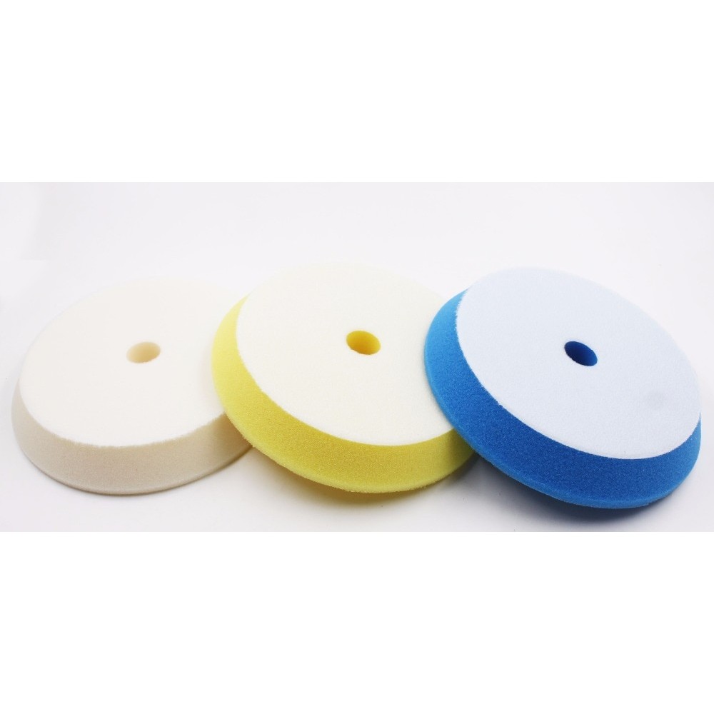 6(150-180mm)Rupess style GERMAN material solf Buffingamp;polishing foam Pad 1lot/3pcs(1compounding/1polishing pad/1 finishin pad