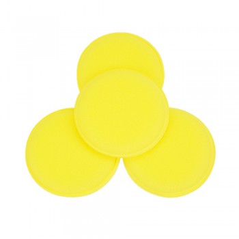 12pcs Car Washing Tools Waxing Sponge Rubbing Yellow Sponge Polishing Small Round  Car Cleaning Tools