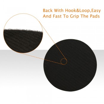 SPTA 5/6 Backing Plate Backer Pad Hookamp;Loop Dual Action Car Polishing Buffing Buffer Pad Professional -- Select Size