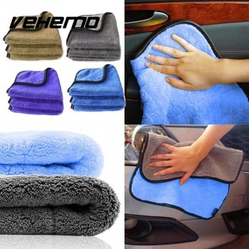 Vehemo 40x40cm Microfiber Car Wash Cleaning Cloth Waxing Polishing Drying Detailing Towels Auto Care