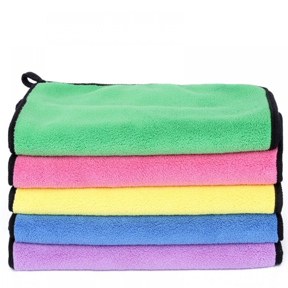 1pc 30x30mm Polyester Fiber Care Polishing Wash Towels Car Cleaning Cloth Plush Microfiber Washing Drying Towel