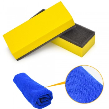 Car Polish Sponge Towel Waxing Brush Liquid Coat Super Glass Coating Limited edition of 10 pieces Promotional combination