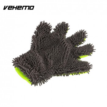 Vehemo Chenille Cleaning Cloth Washing Cleaning Glove Soft Brush Car Care Towel Hard Wearing Cleaning Tool