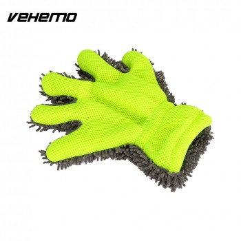 Vehemo Chenille Cleaning Cloth Washing Cleaning Glove Soft Brush Car Care Towel Hard Wearing Cleaning Tool