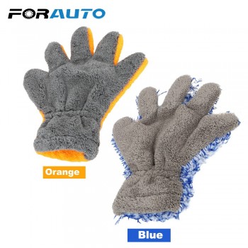 FORAUTO Microfiber Car Washing Gloves Soft Window Wash Tool Car Cleaning Car Washer Auto Care Detailing Car-styling