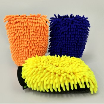 1pc Car Wash Microfiber And Chenille Washer Mitt With Waterproof Liner Inside Ultra Soft Car Washing Mit Cleaning Cleaner