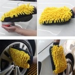 Multi-function 3 In 1 Car Wash Gloves Car Towel Cleaning Brush Microfiber Chenille Auto Care Sponge Brushes