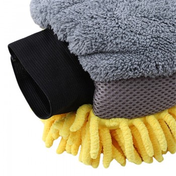 Multi-function 3 In 1 Car Wash Gloves Car Towel Cleaning Brush Microfiber Chenille Auto Care Sponge Brushes