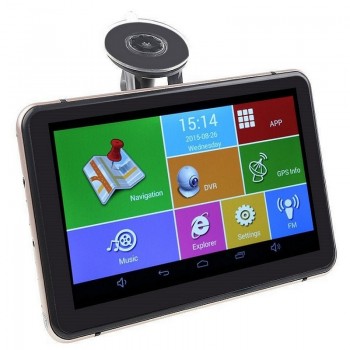 7 inch Android GPS Navigation Car DVR Wifi AV-IN Bluetooth FM transmitter 512/8G 16GB Bundle free latest maps