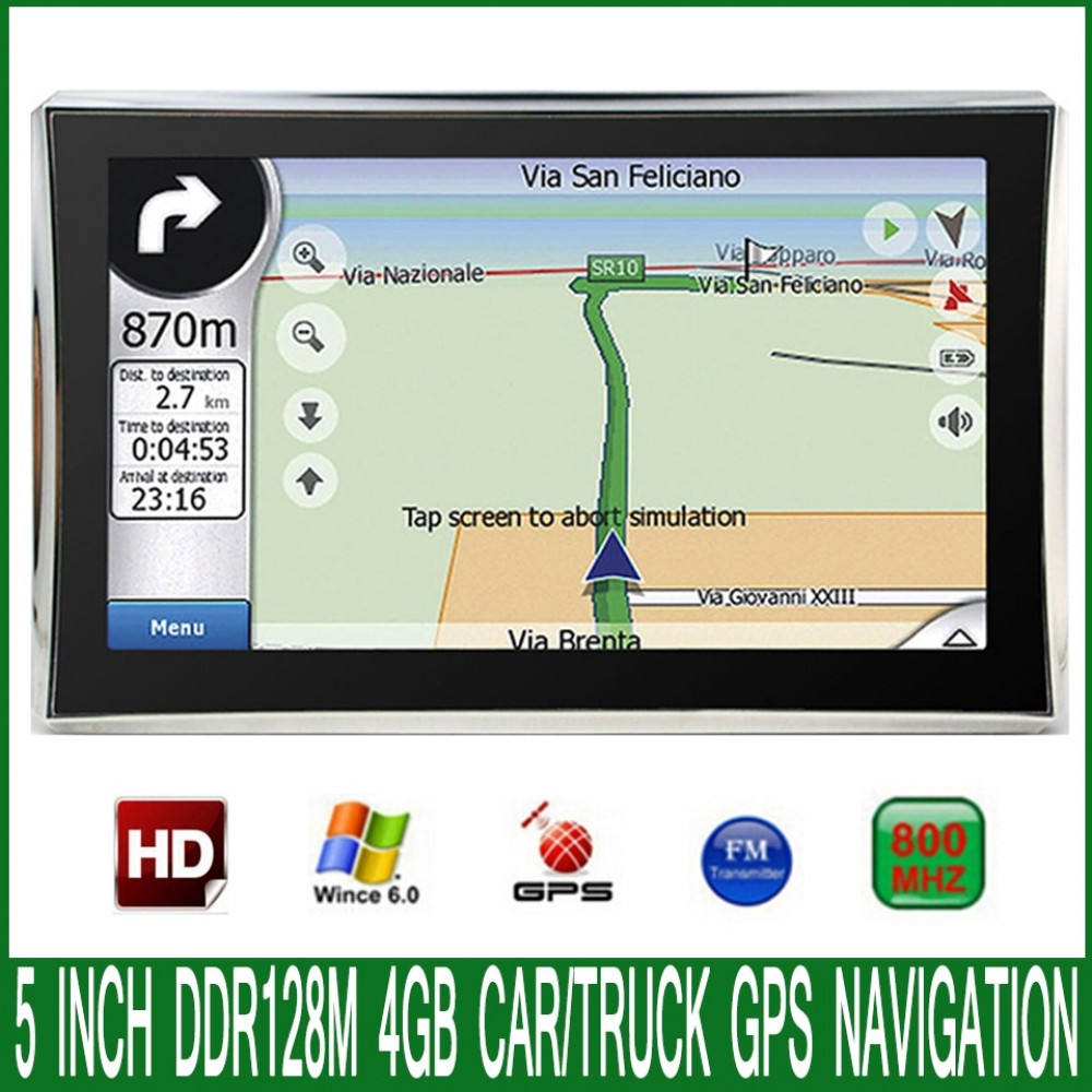 5 inch 480*272 gps navigation,MTK,FM,DDR128M\4GB,Russian\Czech\Bulgarian\Polish\Spanish,Navitel(RU+UKR+BLR+KAZ car gps navigator