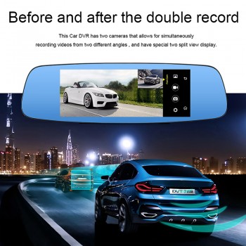 Anfilite A800 4G/3G 7 inch Android 5.1 truck GPS navigation Dash cam Video drive Recorder Rear view mirror with car DVR Camera