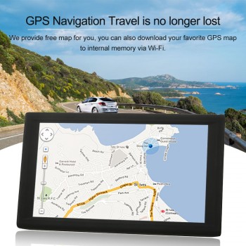 Universal 9 Tablet GPS Navigation Android Smart System 16GB Car Stereo Audio Player Multimedia Entertainment Wi-Fi BT FM USB/SD