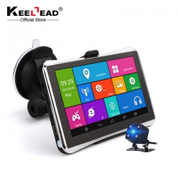 KEELEAD 5 Inch Car GPS Navigation Android 4.4 MTK 8127 WIFI/FM/BT tablet pc GPS Truck vehicle gps free map update