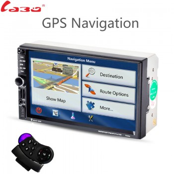 LaBo 2DIN New universal Car Radio Double Car MP5 Player GPS Navigation In dash Car PC Stereo video Free Map Car Electronics