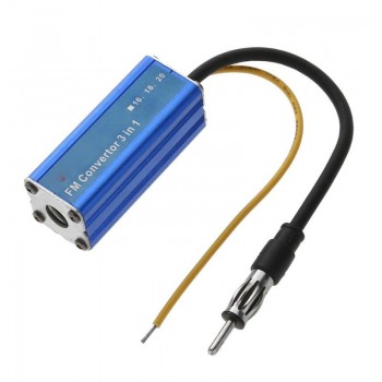 Universal 12V 3 in 1 Car Frequency Antenna Radio FM Band Expander Car Auto Stereo Antenna FM Radio Band Frequency Converter