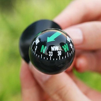 New Arrival Pocket Ball Dashboard Dash Mount Navigation Compass Car Boat Truck Suction Black