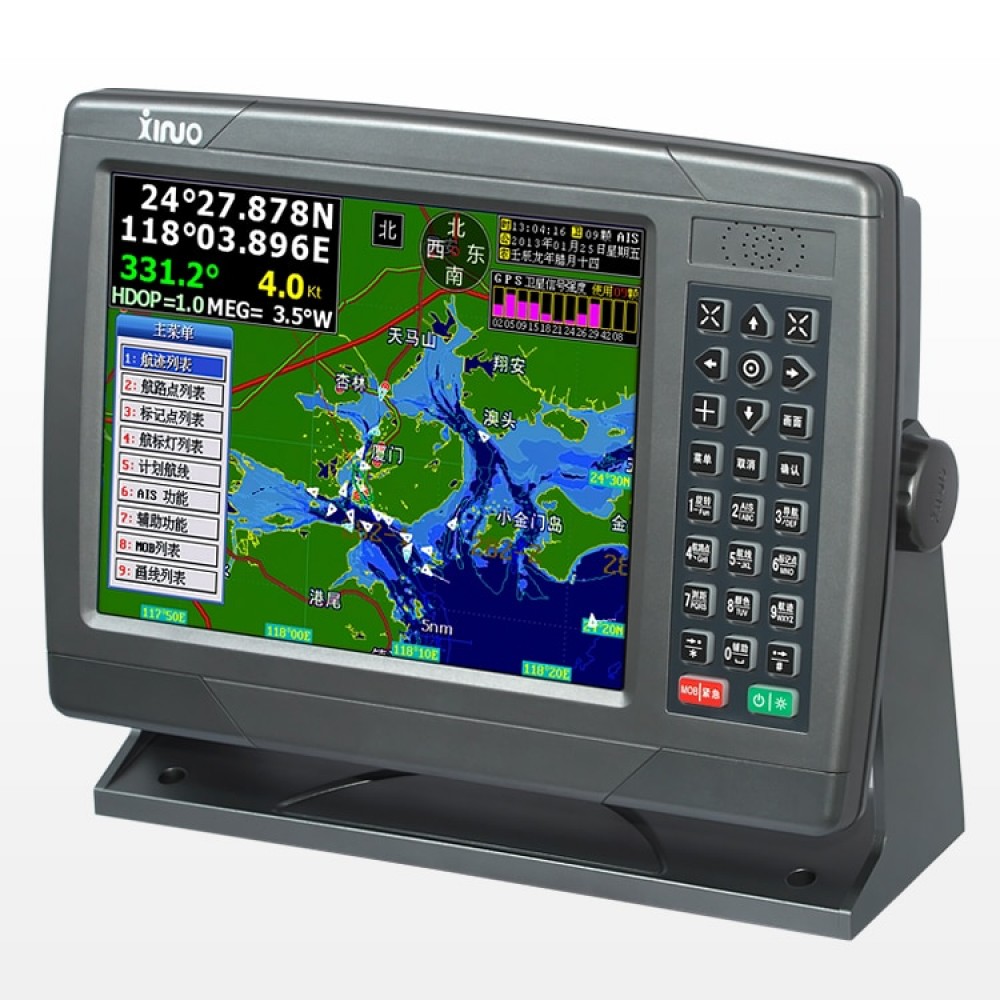 10 Inch Navigation Marine GPS Satellite Navigation Instrument Route Waterproof Language English