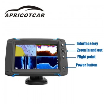 7-inch Touch Screen GPS Navigation Side Sweep Full Sweeps Na Touch Screen Touch Side Scan Sea Map Probe Device Fish Detector