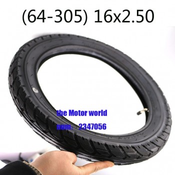 Free shipping 16x2.50 64-305 tire and inner tube Fits Kids Bikes Electric Bikes Small BMX and Scooters