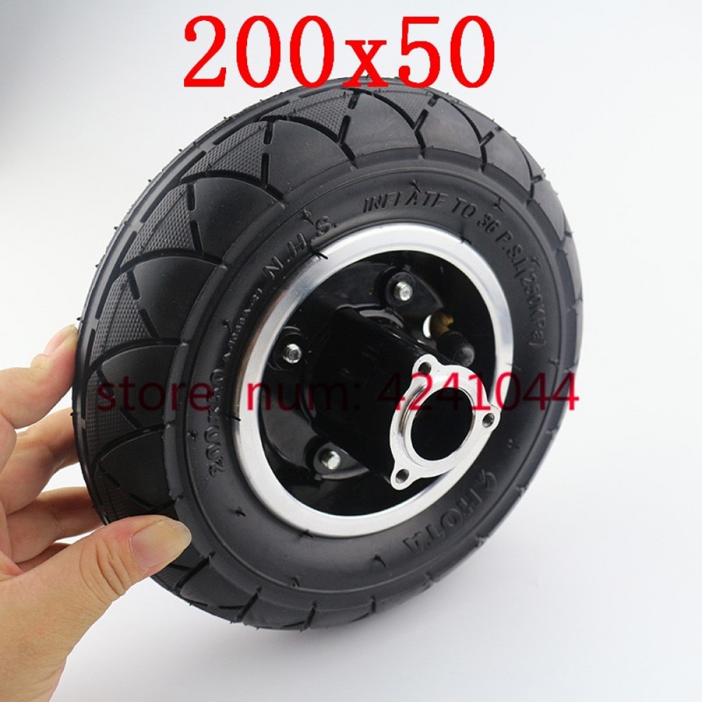 8 Electric Scooter Tyre With Wheel Hub 200x50 Inflation Tyreamp;inner tube Electric Vehicle Aluminium Alloy Wheel Pneumatic tires