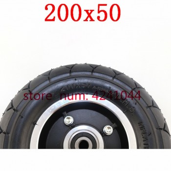 8 Electric Scooter Tyre With Wheel Hub 200x50 Inflation Tyreamp;inner tube Electric Vehicle Aluminium Alloy Wheel Pneumatic tires