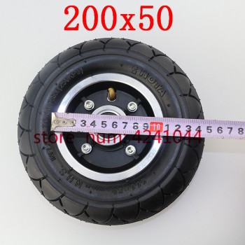 8 Electric Scooter Tyre With Wheel Hub 200x50 Inflation Tyreamp;inner tube Electric Vehicle Aluminium Alloy Wheel Pneumatic tires