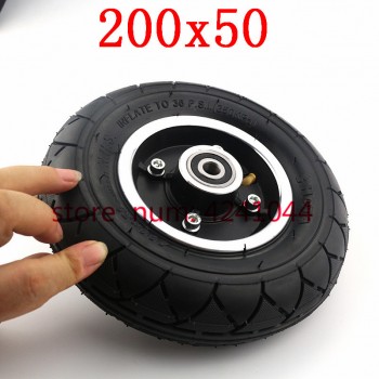 8 Electric Scooter Tyre With Wheel Hub 200x50 Inflation Tyreamp;inner tube Electric Vehicle Aluminium Alloy Wheel Pneumatic tires