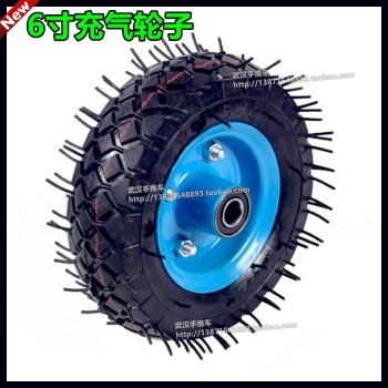 one 6X2 Inflation Tire Wheel Use 6 Tire Alloy Hub 160mm Pneumatic Tyre Electric Scooter  Pneumatic Wheel Trolley Cart Air Wheel