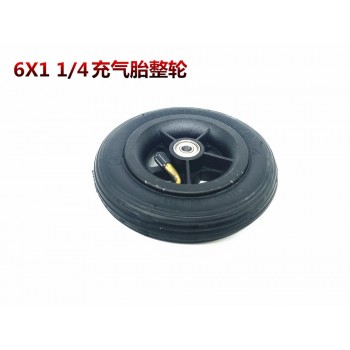 6x1 1/4 Electric scooter rear wheel pneumatic tire 6 inch 6X1 1/4 explosion-proof solid tire inner tyre outer tyre hub