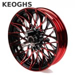 Keoghs Double Twin Brake Disc Front Wheel Rim 12*2.75 Inch Aluminum Alloy 70mm Disc Install For Yamaha Honda Scooter Modify