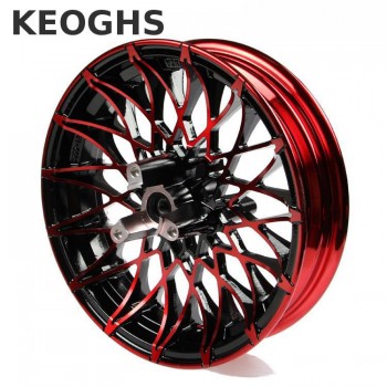 Keoghs Double Twin Brake Disc Front Wheel Rim 12*2.75 Inch Aluminum Alloy 70mm Disc Install For Yamaha Honda Scooter Modify