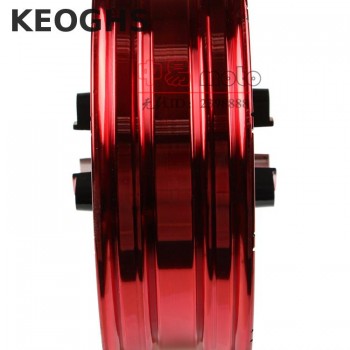 Keoghs Double Twin Brake Disc Front Wheel Rim 12*2.75 Inch Aluminum Alloy 70mm Disc Install For Yamaha Honda Scooter Modify